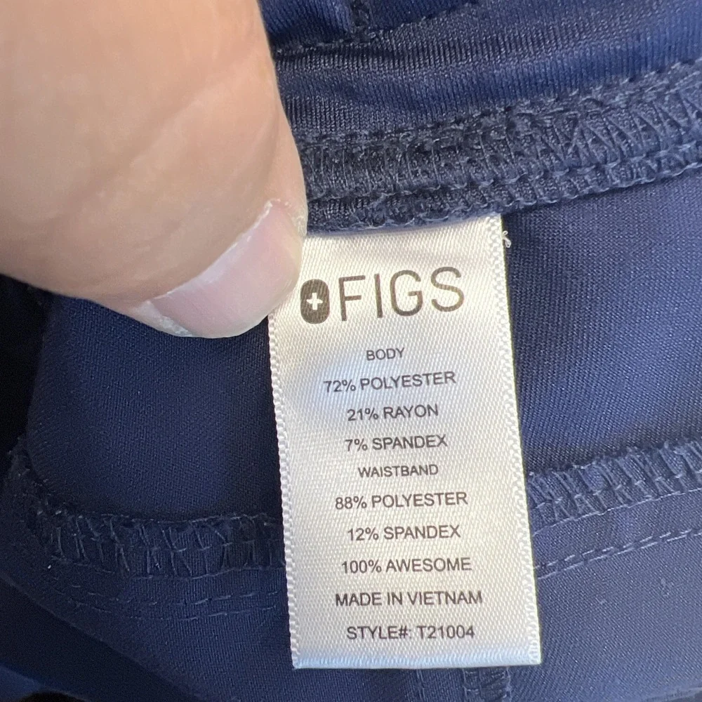 Figs‎ Unisex Kade Cargo Scrub Pants Large Royal Blue Nurse Medical T21004